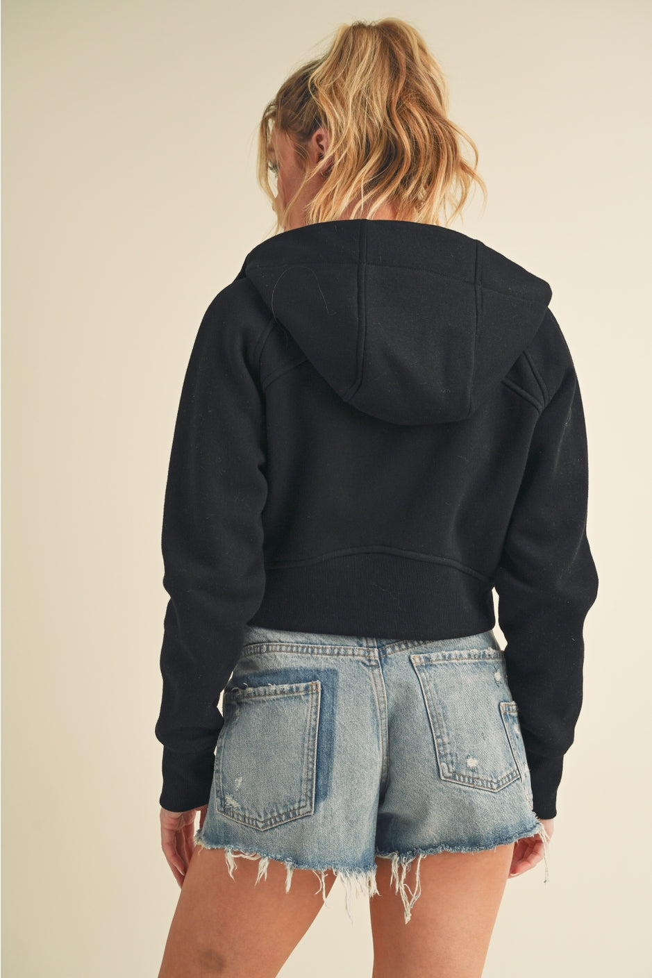 Deva Cropped Hooded Jacket