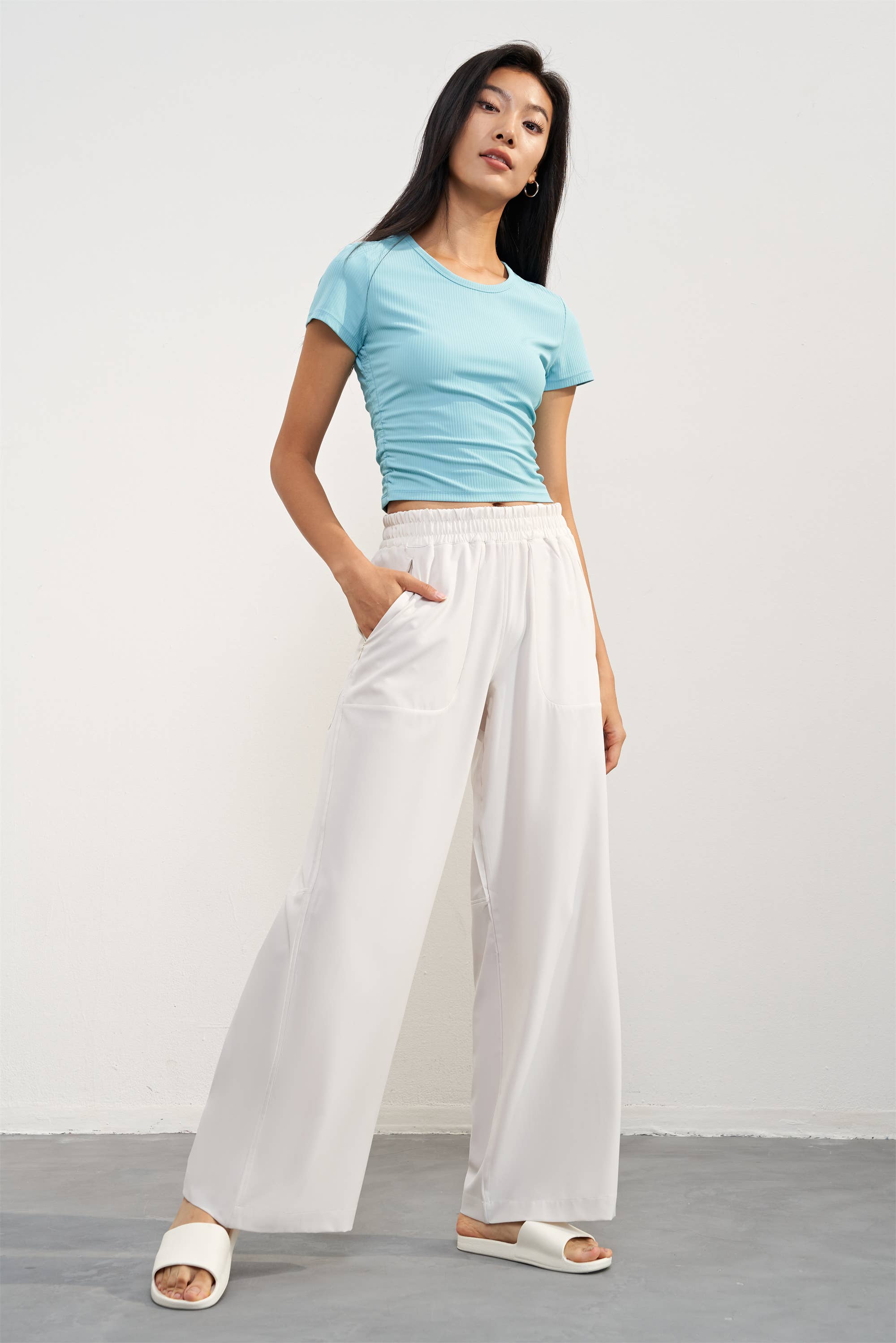 REVERIE - Callista Everyday Ribbed Crew Neck Short Sleeve T-Shirt