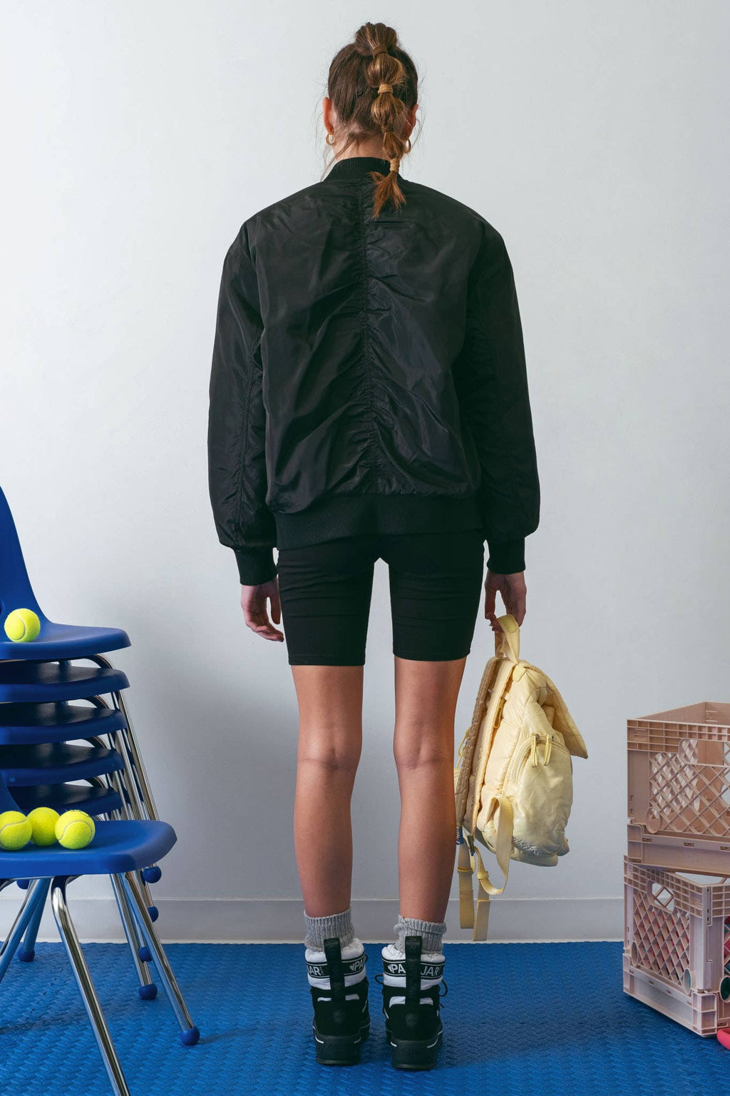 BLU PEPPER - RUCHED ZIP UP JACKET