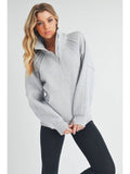 Long Dove Funnel Neck Half Zip