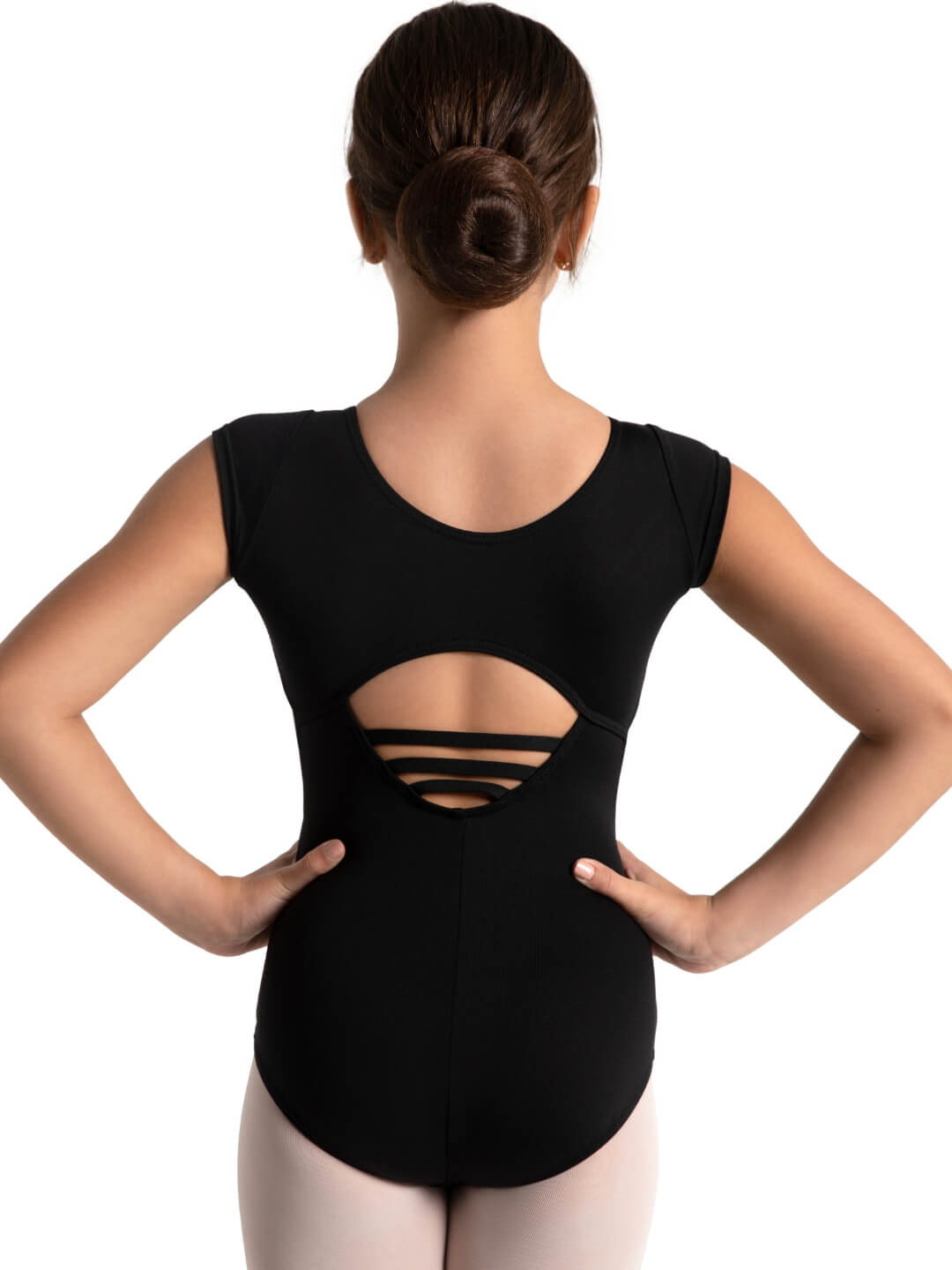 Studio Collection High Neck Cap Sleeve Leotard